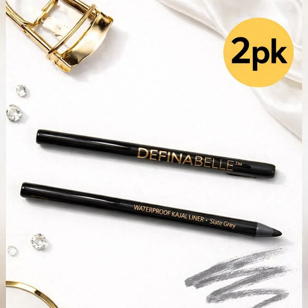 2pk Definabelle Waterproof Kajal Eyeliner Slate Grey